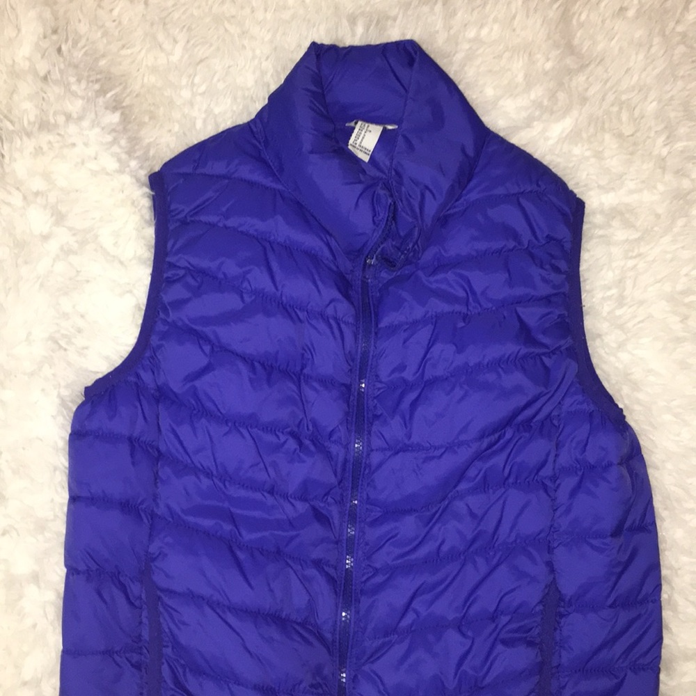 Blue winter vest